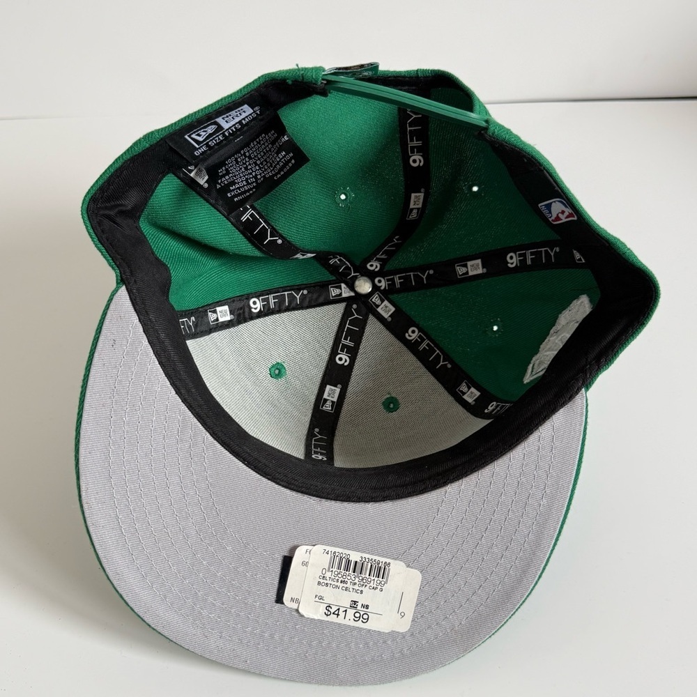 NWT New Era Boston Celtics Green Snapback Hat - Picture 7 of 7